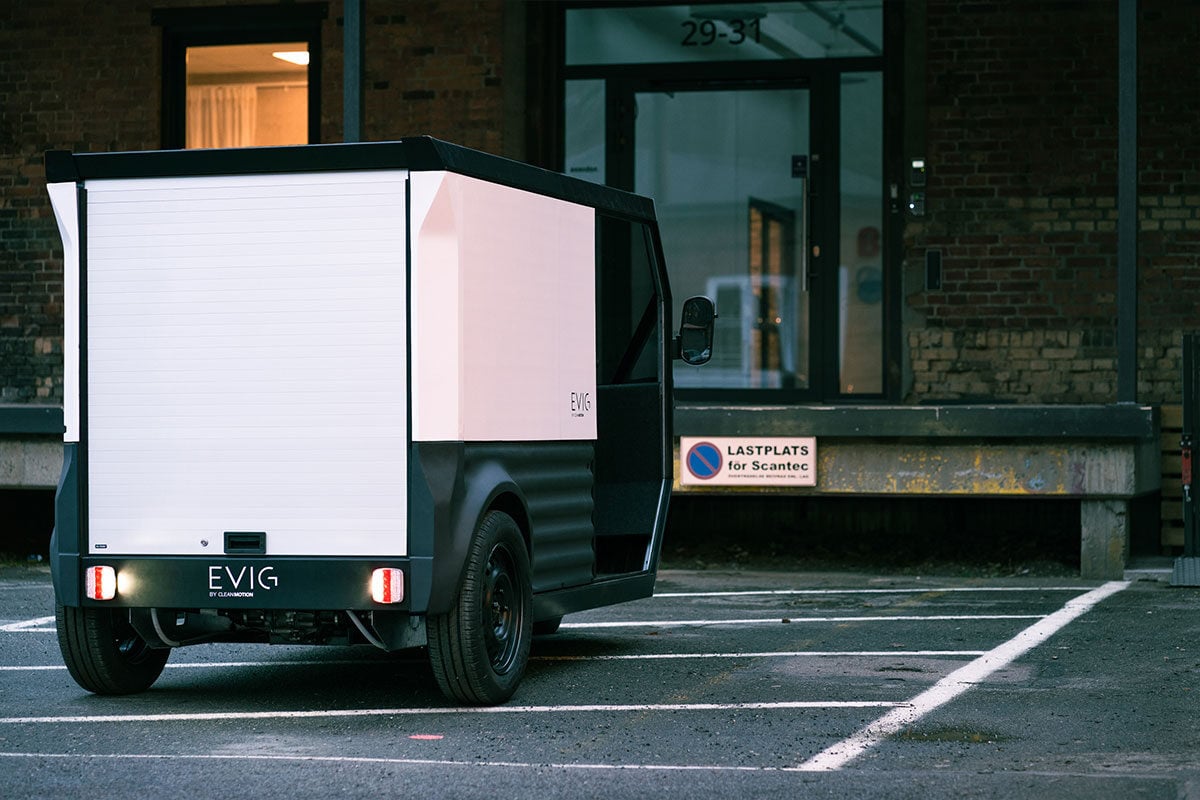 EVIG Clean Motion light electric last mile logistics van